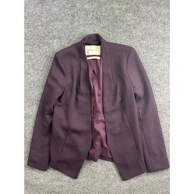 Aritzia  Babaton Blazer Womens 2 Purple Open Front Fine Japanese Fabric