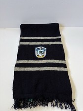 Harry Potter Ravenclaw Wool Blue Grey Scarf Crest Adult Warm Cosplay Halloween