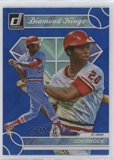 2023 Panini Donruss Diamond Kings Holo Blue Lou Brock #19 HOF 4r2