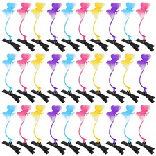30 Pcs Bean Sprout Hair Clips Mixed Style Plant Hairpins Flower Butterfly