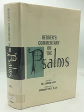 HERDER'S COMMENTARY ON THE PSALMS - Edmund Kalt, ed. - 1961 1st ed - Biblical