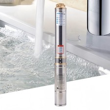 Stainless Steel Deep Well Submersible Water Pump, with Control Box, 4" 550W Pump