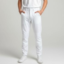 NWT Wilson Boy's Youth Cuffed Baseball Pants White Style A4228, SMALL