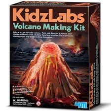 4M: KidzLabs - Volcano Making Kit - DIY Science Simulated Eruption Kit, Kids 8