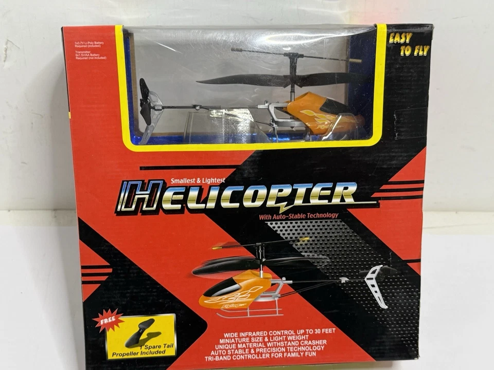 New Smallest Lightest Micro Wireless Tri-Band Indoor RC Helicopter NIB - Image 4 of 4