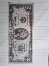 1976 2 dollar bill Star Note Chicago ,Low mint number