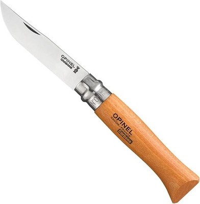 Opinel No.09 Carbon Steel Folding Pocket Knife Beechwood Handle 3.51'' Blade