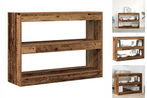 BüCherregal/Raumteiler Aus Altem Holz 100X30X72 Cm Aus Hochwertigem Holz Geferti-image