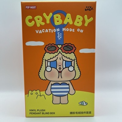 Authentic Pop Mart Crybaby Vacation Mode On Vinyl Plush Pendant