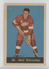 1960-61 Parkhurst Alex Delvecchio #36 HOF 0mx5