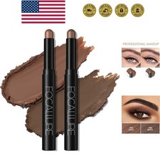 2 Pcs Cream Eyeshadow Stick,Brightener Eyeshadow Pencil Crayon,Highlighter Ey...