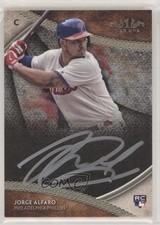 2017 Topps Tier One Break Out Silver Ink 6/10 Jorge Alfaro #BOA-JA Auto 5w7