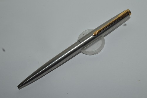 Parker 75 Flighter Ballpoint Pen Brushed St Steel Engraved BC Call USA 1960's