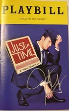 Jonathan Groff , In Time, Signed Autographed , Playbill , Broadway