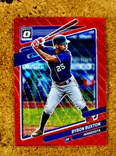 2021 Donruss Optic Baseball Red Wave Prizm Byron Buxton #151 Minnesota Twins