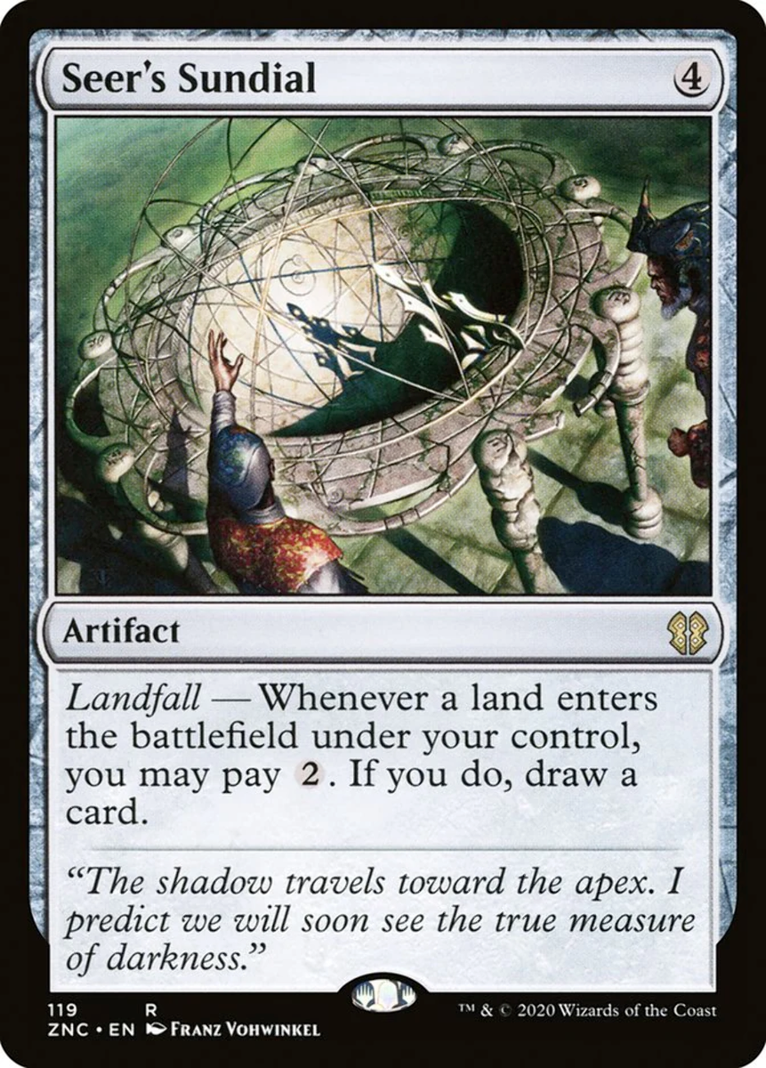 Seer's Sundial MTG magic the gathering landfall artifact NM