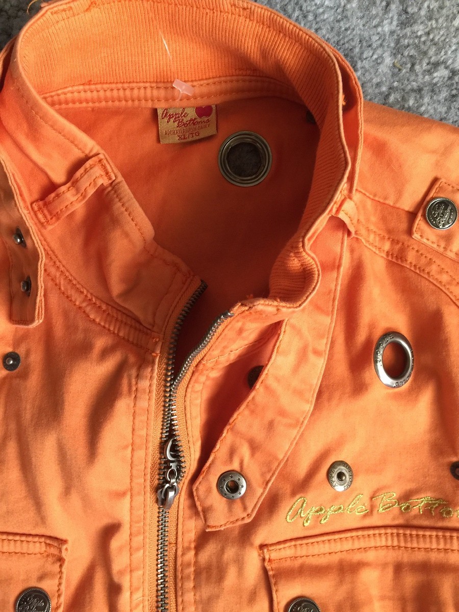 NWT -Apple Bottoms Sz XL/TG -Short Sleeve Cotton-Zip Jacket
