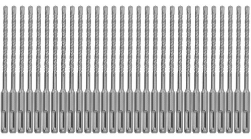 Broca percutora rotativa SDS-Plus 30 piezas 1/4"x6" taladro de carburo ladrillos de albañil de piedra - Imagen 1 de 12