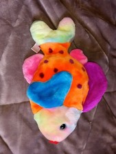 TY Beanie Buddies Lips 1999 Multi-Colored Fish 