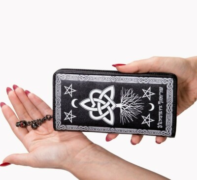 Lost Queen Last Hope of Misery Tree of Life Witch Gothic Clutch Wallet WT1485