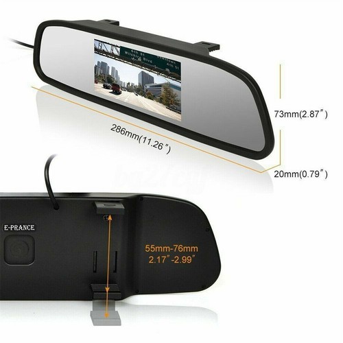 Backup Camera For Jeep Wrangler 2007-2018 + 5'' Car Rear View Mirror Monitor Kit - Picture 13 of 19