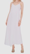 $129 Vince Camuto Women's White Sleeveless V-Neck Maxi Dress Size S