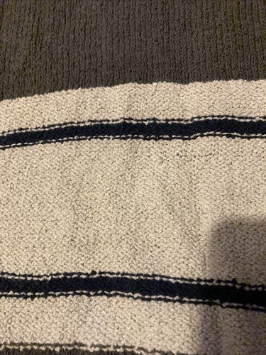 Vintage Boston Traders V Neck Sweater Vest Knit Men Sz M Gray Cream - Picture 4 of 6
