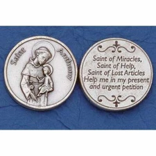 St. Anthony - Pray to Saint Anthony - Pocket Coin 