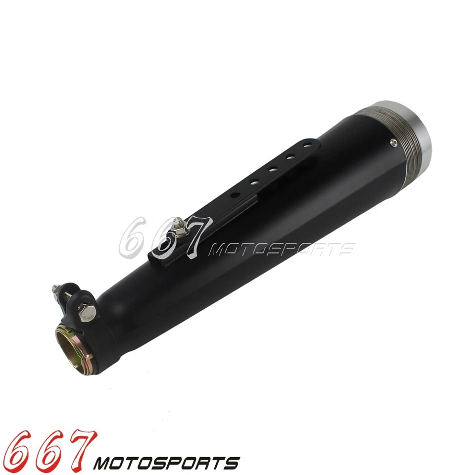 Tubo silenciador de escape 37-45 mm para Harley Café Racer Bobber Sportster Dyna Softail Foto 2 de 4