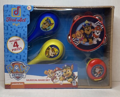 *NEW* Nickelodeon Paw Patrol Musical Band Set W/Tambourine, Maracas, Castanet