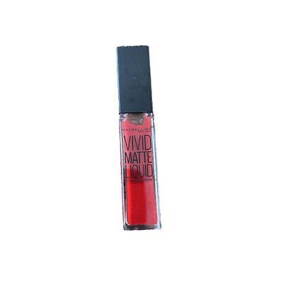 Maybelline Color Sensational Vivid Matte Liquid Lipstick #35 REBEL RED 