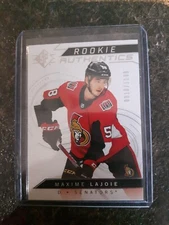 2018-19 Upper Deck SP Rookie Authentics 910/1199 Maxime Lajoie RC Card# 121