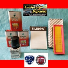 KIT TAGLIANDO ORIGINALE FIAT 500 PANDA 1.1 1.2 1.4 BENZINA SELENIA 20K + FILTRI