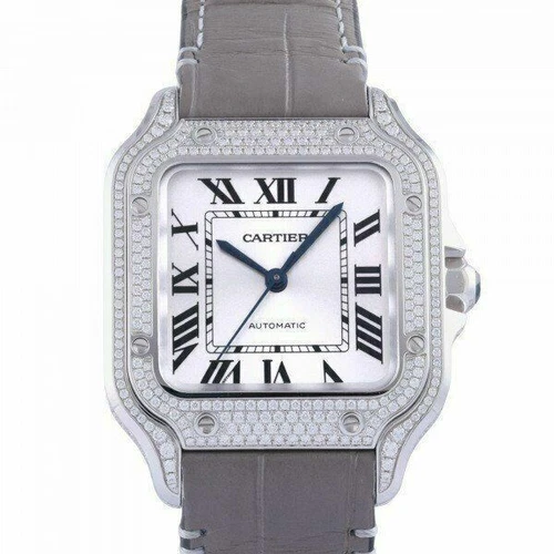Cartier Santos - 35 mm, White Gold