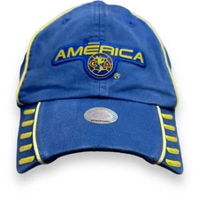 America FMF Hat Cap Adult Strap Back Blue Yellow Soccer Futbol Rhinox Adult
