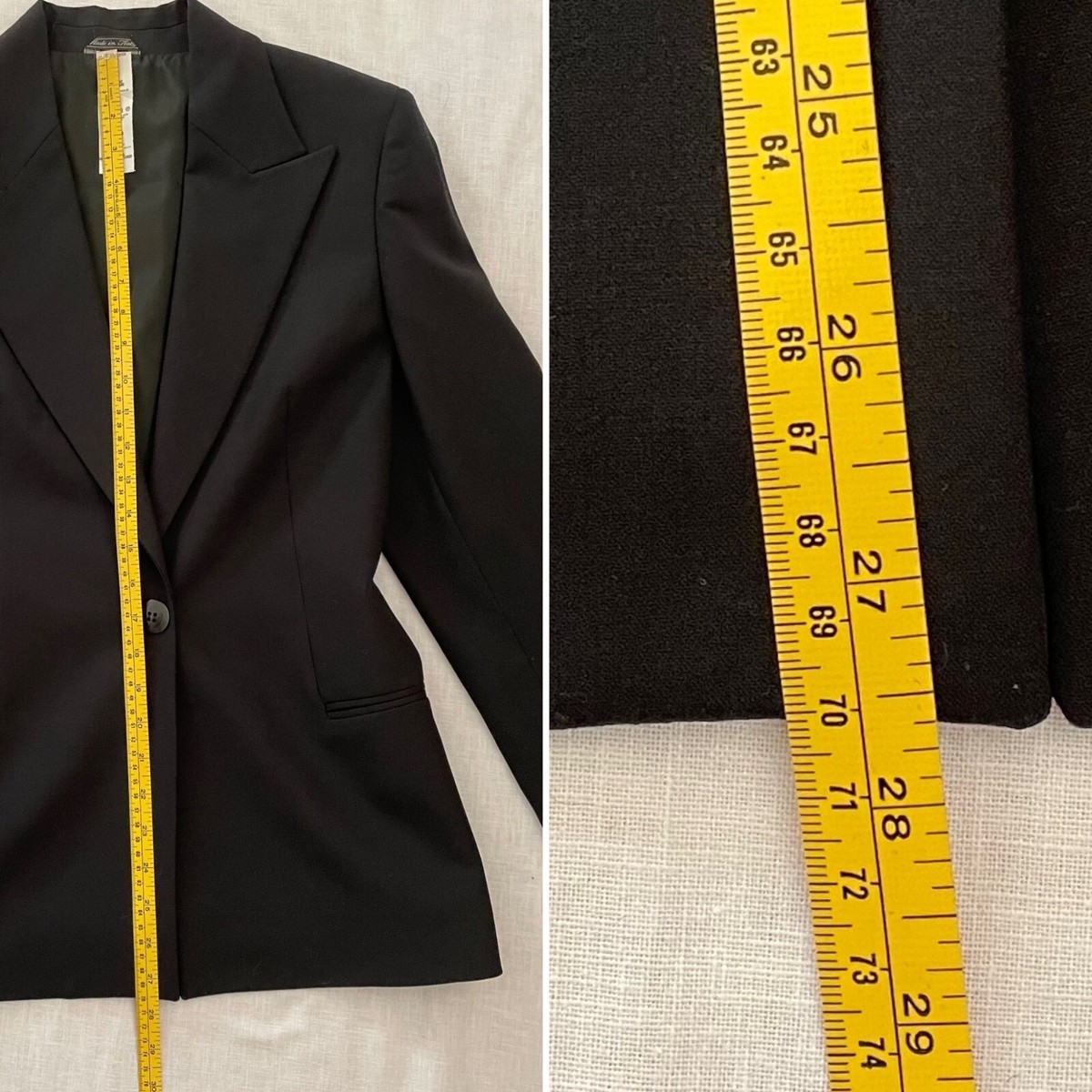 Istante Womens Wool Blend Black Blazer Jacket Size M Lined | eBay display picture 1