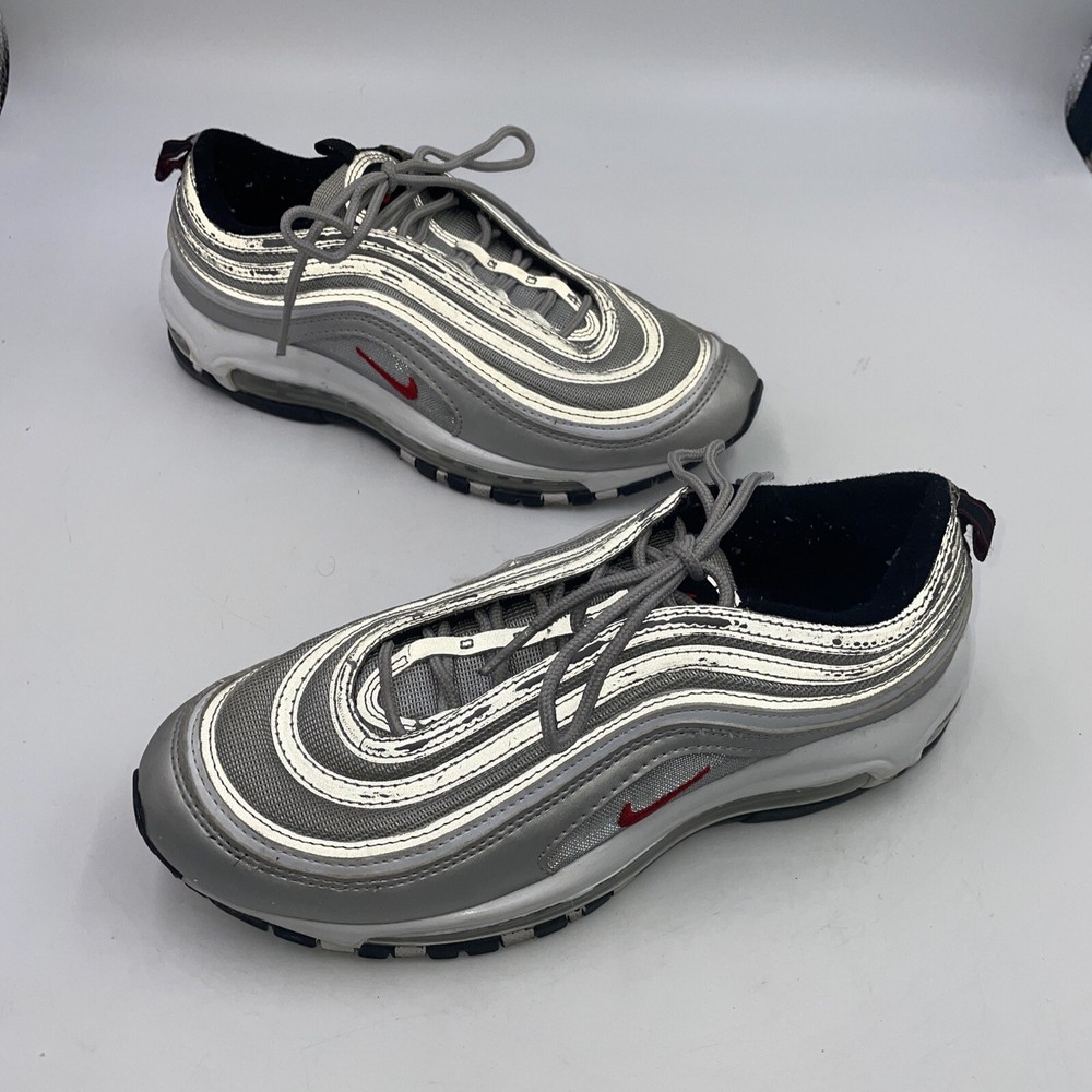 Men's Nike Air Max 97 OG QS Silver Bullet Running Shoes Size 8 312641-069