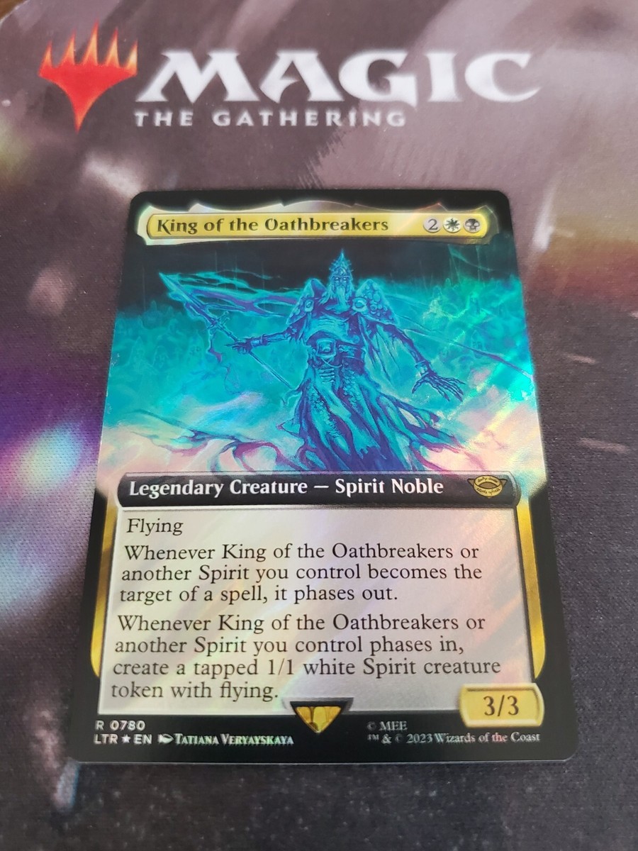 Mtg. King of the Oathbreakers. Surge Foil Extended Art. Lord