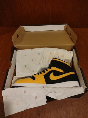 Nike air jordan 1 mid yellow and black NIB Jordan Air Jordan 1 Mid SE  main image 3