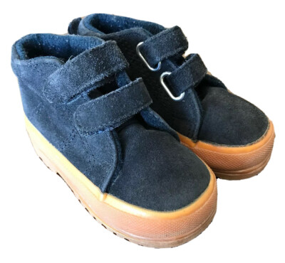 Superga Schuhe 23 Kinderschuhe Leder Blau Dunkelblau Knöchelschuhe *N Wildleder