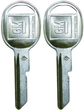 2 NEW GM Logo OEM DOORS "K" Key Blank Uncut 320471 B47P B47 01154609 59-K