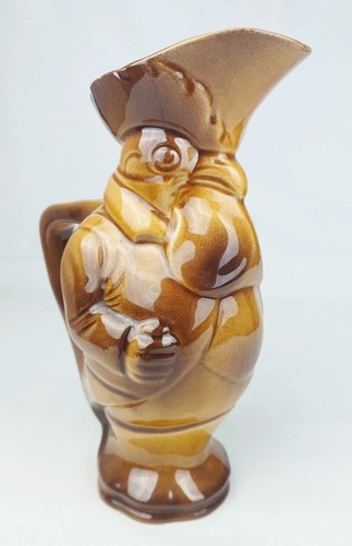 Rare Antique SARREGUEMINES DRESSED ROOSTER French Majolica Character Pitcher - Picture 8 of 11