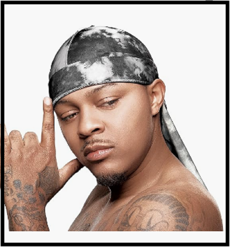 Bow Wow X Power Wave Tie Dye Silky Durag for Men Waves Silky Doo Rag