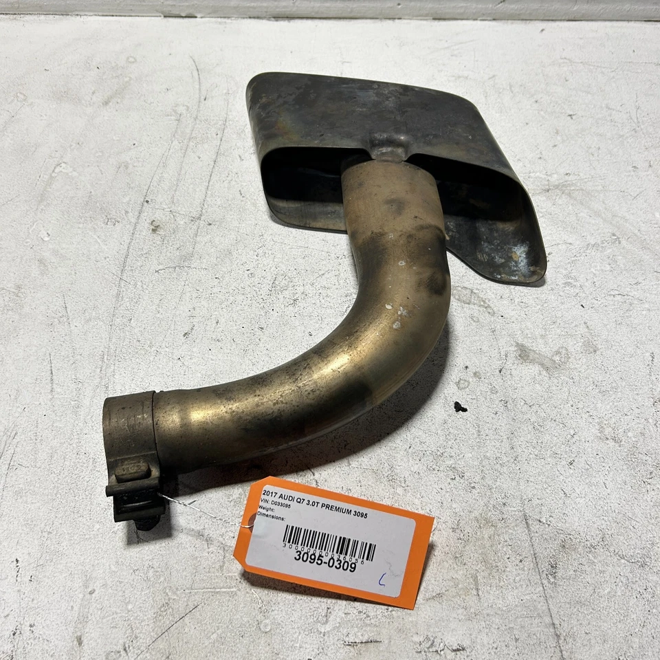 Tubo de extensión de escape trasero izquierdo AUDI Q7 2017-2019 3,0 L del lado del conductor OEM Foto 2 de 4