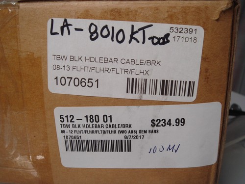 Harley 2" Rise Clutch Cable/Brake Line Kit LA Choppers - LA-8010KT-00B Black HB - Picture 7 of 7