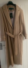 Holland Cooper Wrap Coat - Size Xl - Camel - Dust Bag - New With Tags