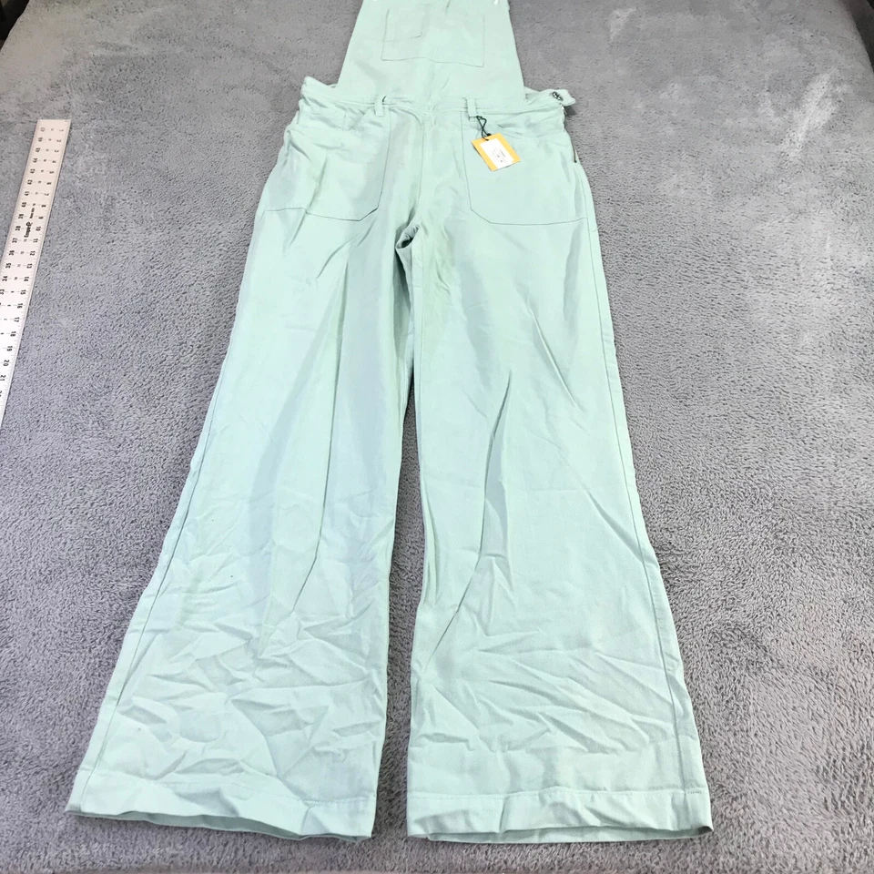 LF Markey Jumpsuit Womens 10 Fitted Flare Dungaree Blue 70s Style Overall Casual - Image 2 of 4