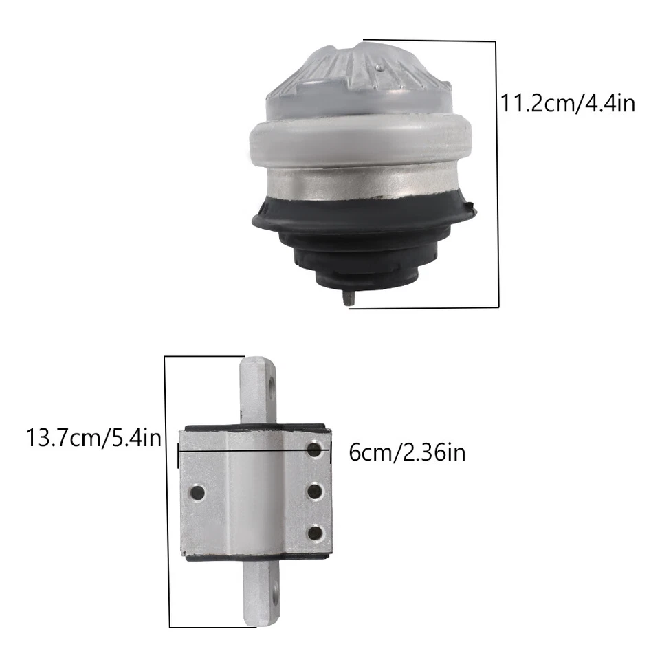 Juego de 3 montaje de motor y transmisión para Mercedes-Benz C CL CLK SLK E-Series Foto 2 de 4