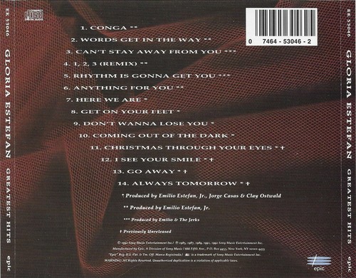 Gloria Estefan 4 CD Collection ~Cuban American ~ Epic Records USA 1990's!! - Picture 2 of 5