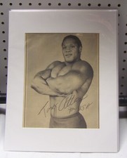 Tony Atlas Matted Vintage signed Magazine Page w/COA WWWF NWA PLEASE READ